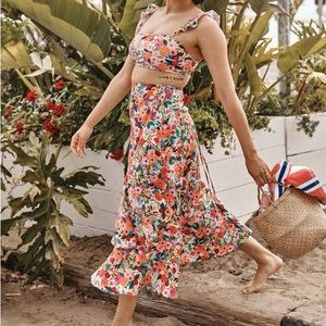 Summersalt x rifle paper co Garden Party Wrap Skirt